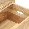vidaXL Chest Natural wood Solid mango wood, Steel Medium Chest