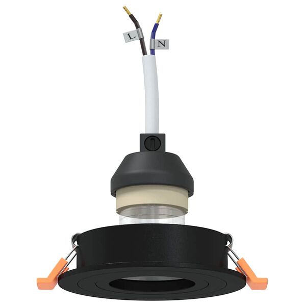 vidaXL Spotlight 24 pcs Black 9 x 9 x 2 cm Aluminium