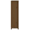 vidaXL Book Cabinet Honey Brown Solid Pine Wood 19.7x13.8x49.4 in