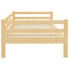 vidaXL Day Bed Natural Pine Solid Pinewood Single