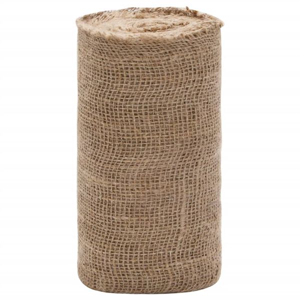 vidaXL Jute Roll Natural 100% natural jute 0.25 x 16.4 ft