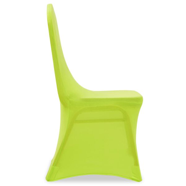 vidaXL Chair Cover Set of 6 Apple Green 90% Polyester, 10% Elastane