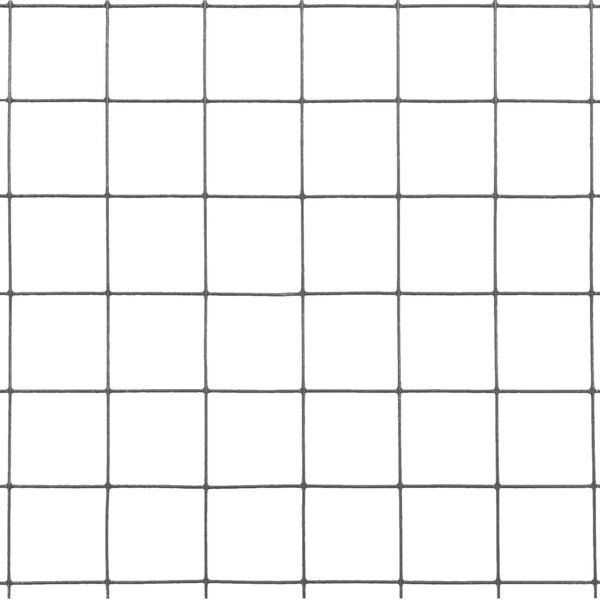 vidaXL Chicken Wire Fence Steel with PVC Coating 32.8‘x1.6‘ Gray