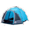vidaXL Camping Tent Dome 3-Person Blue Quick Release