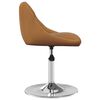 vidaXL Swivel Dining Chair Set of 2 Brown