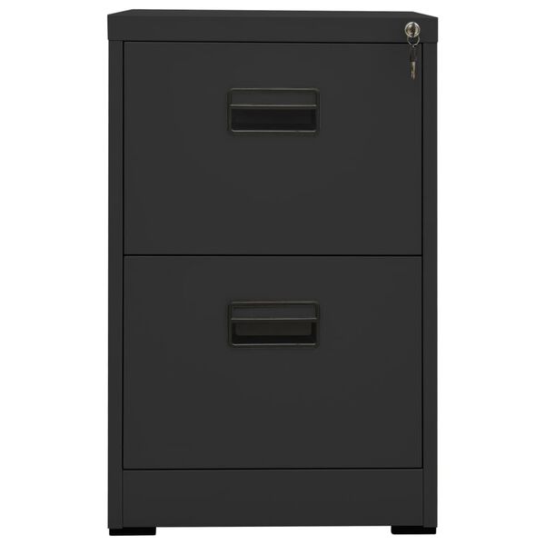 vidaXL Filing Cabinet Anthracite Steel Medium Anthracite Filing Cabinet