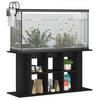 vidaXL Aquarium Stand Black Engineered wood Large Storage