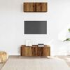 vidaXL TV Cabinet Set Set of 2 Old wood Engineered wood Large