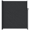 vidaXL Retractable Side Awning Black
