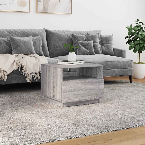 vidaXL Coffee Table Grey Sonoma Engineered wood Compact Coffee Table