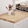 vidaXL Kitchen Worktop Oak Solid Oak Wood 31.5x25.0x1.6 in Durable