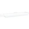 vidaXL Shelf Set of 4 White Engineered wood Extra Shelf Simple Shelf