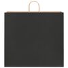 vidaXL Paper Bags 50 pcs with Handles Black 54x15x49 cm