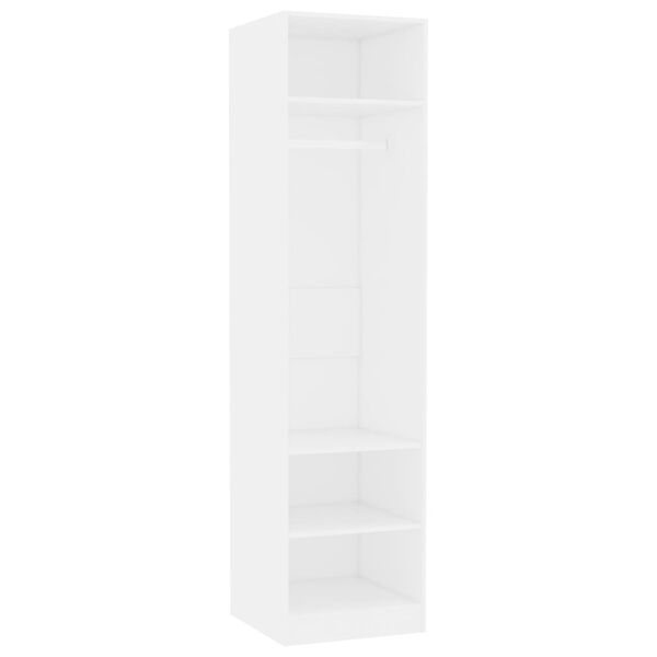 vidaXL Wardrobe White Engineered Wood Compact Wardrobe Rectangular