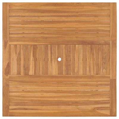 vidaXL Patio Table 59.1"x59.1"x29.9" Solid Teak Wood