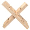 vidaXL Log Holder 18.5x15.6x18.9" Solid Wood Pine