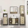 vidaXL Bathroom Furniture Set Sonoma Oak Engineered Wood Large