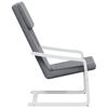 vidaXL Relaxing Chair Dark grey and white