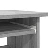 vidaXL Desk Grey Sonoma Engineered Wood Compact Computer Desk
