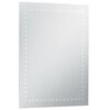 vidaXL Bathroom Mirror Silver Glass and Aluminum 23.6 x 31.5 in