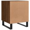 vidaXL Bedside Cabinet Set of 2 Brown Oak Engineered wood, Iron