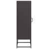 vidaXL Highboard Black Cold-rolled Steel Tall Highboard Rectangular