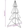 vidaXL Christmas Cone Tree 160 LEDs Indoor and Outdoor 3x4 ft