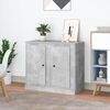 vidaXL Sideboard Set of 2 Concrete Gray Engineered Wood Standard