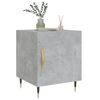 vidaXL Bedside Cabinet Set of 2 Concrete Grey Engineered Wood, Iron