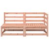 vidaXL Garden Sofa Natural Wood Solid Douglas Fir Medium Modular