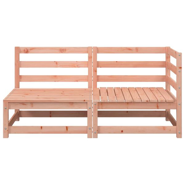 vidaXL Garden Sofa Natural Wood Solid Douglas Fir Medium Modular