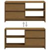 vidaXL TV Cabinet Honey brown Solid pinewood Small Storage TV Cabinet