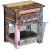 vidaXL Side Table Multicolor Solid reclaimed wood Compact Side Table