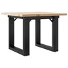 vidaXL Coffee Table Natural wood Solid pine wood 19.7x19.7x13.8 in