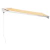 vidaXL Retractable Awning Yellow and White