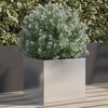 vidaXL Planter Silver Stainless Steel Good for small plants Tough