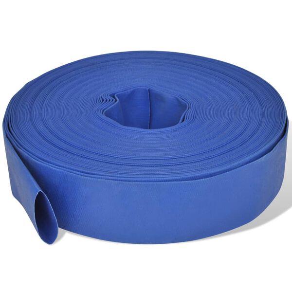 vidaXL Flat Hose 164.0 ' 2" PVC Water Delivery