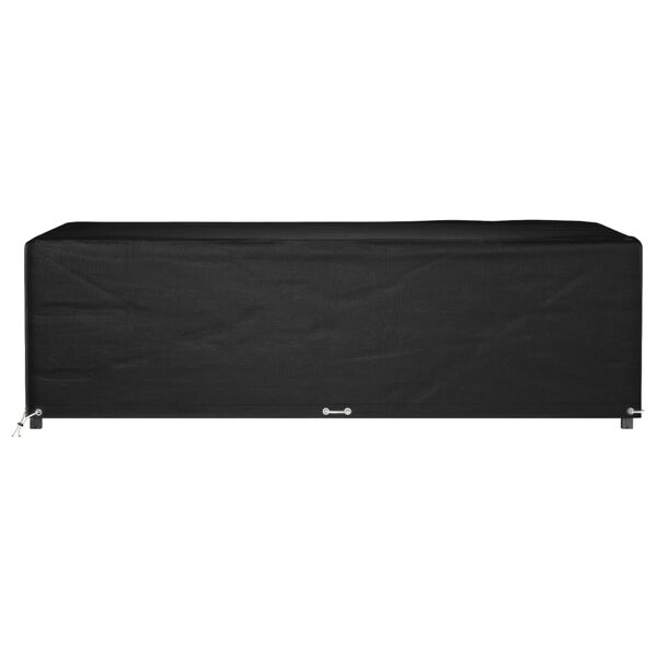 vidaXL Garden Furniture Cover Black Polyethylene 89.4 x 59.8 x 25.6 in