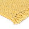 vidaXL Throw Mustard Yellow 100% Cotton 49.2 in x 59.1 in Throw Blanket