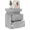 vidaXL Nightstand Set of 2 Concrete Grey Engineered Wood Small