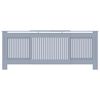 vidaXL MDF Radiator Cover Gray 80.7"