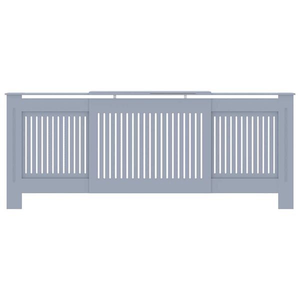 vidaXL MDF Radiator Cover Gray 80.7"