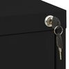 vidaXL Filing Cabinet Black Steel Large Filing Cabinet Rectangular
