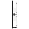 vidaXL Foldable Walk-in Shower Wall Half Frosted ESG Glass 31.5"x74.8"