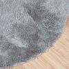 vidaXL Shaggy Rug Light Grey 100% Polyester 63.0 x 63.0 in Non-slip
