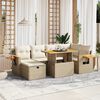 vidaXL Garden Sofa Set Beige