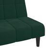 vidaXL Sofa Bed Dark Green Velvet (100% polyester), wood, plastic