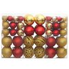 vidaXL Christmas Bauble Set of 100 Gold and Wine Red Polystyrene