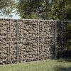 vidaXL Gabion Basket Silver Galvanized iron wire Large Durable