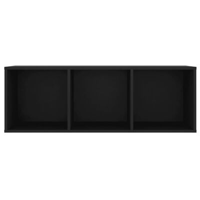 vidaXL TV Cabinet Black 42.1"x13.8"x14.6" Chipboard